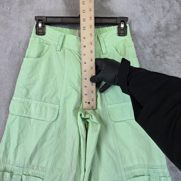 BDG Cargo Pants Womens XS Mint Green Wide Leg D-Ring Pockets Urban Outfitters - Picture 5 of 16